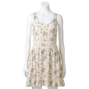 Boho Flower Pattern Dress